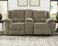 Draycoll DBL Rec Loveseat w/Console