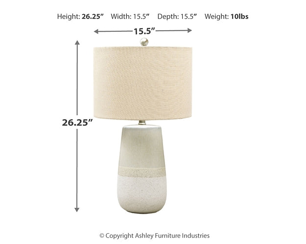 Shavon Ceramic Table Lamp (1/CN)