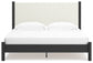 Cadmori  Upholstered Panel Bed