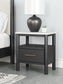 Cadmori Queen Upholstered Panel Bed with Mirrored Dresser, Chest and Nightstand