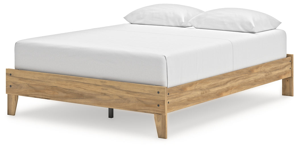 Bermacy Queen Platform Bed with Dresser, Chest and Nightstand