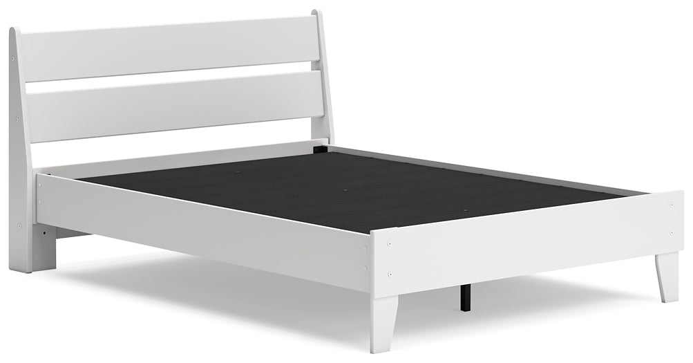 Socalle Full Panel Platform Bed with Dresser, Chest and 2 Nightstands