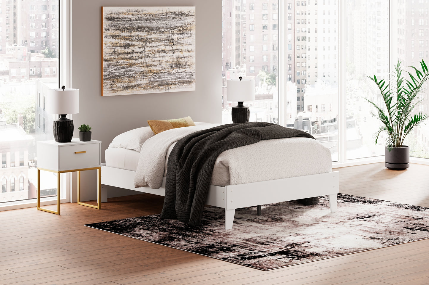 Socalle Full Platform Bed with Dresser