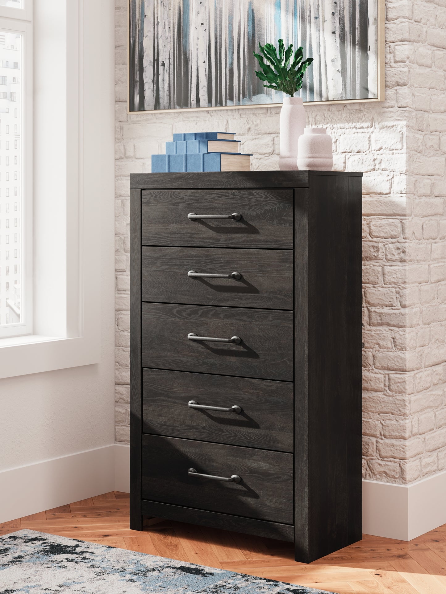 Hollivern Five Drawer Chest