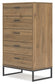 Deanlow Twin Panel Headboard with Dresser, Chest and Nightstand