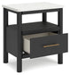 Cadmori Queen Upholstered Bed with Mirrored Dresser, Chest and 2 Nightstands