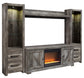 Wynnlow 4-Piece Entertainment Center with Electric Fireplace