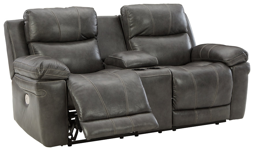 Edmar PWR REC Loveseat/CON/ADJ HDRST