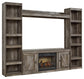 Wynnlow 4-Piece Entertainment Center with Electric Fireplace