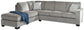 Altari 2-Piece Sleeper Sectional with Ottoman