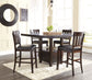 Haddigan Counter Height Dining Table and 4 Barstools