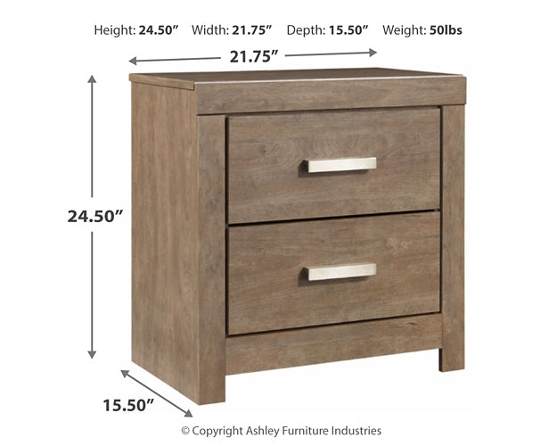 Culverbach Full Panel Bed with Mirrored Dresser, Chest and Nightstand