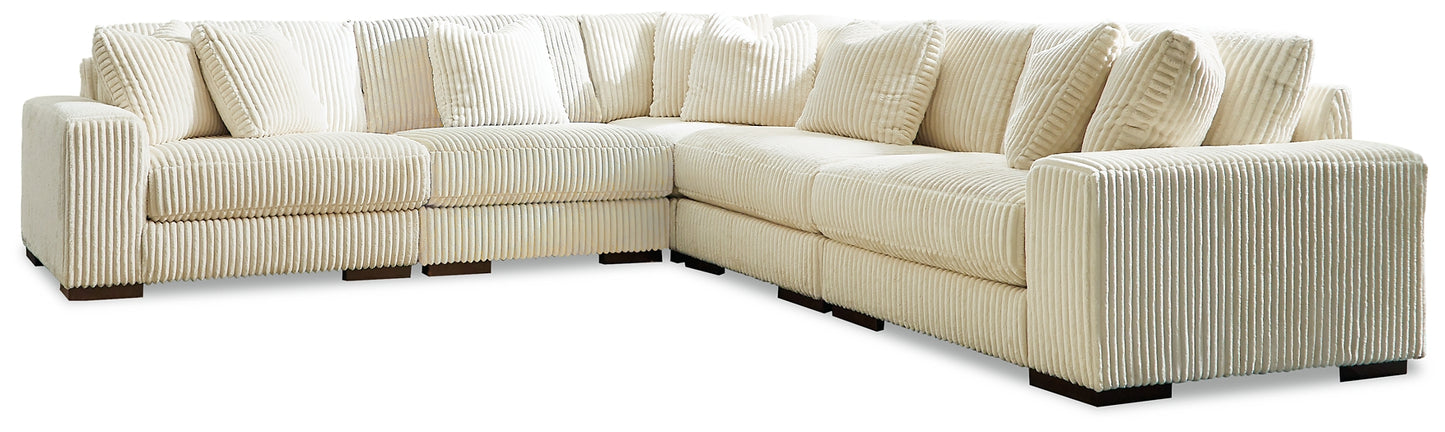 Lindyn 5-Piece Sectional with Ottoman