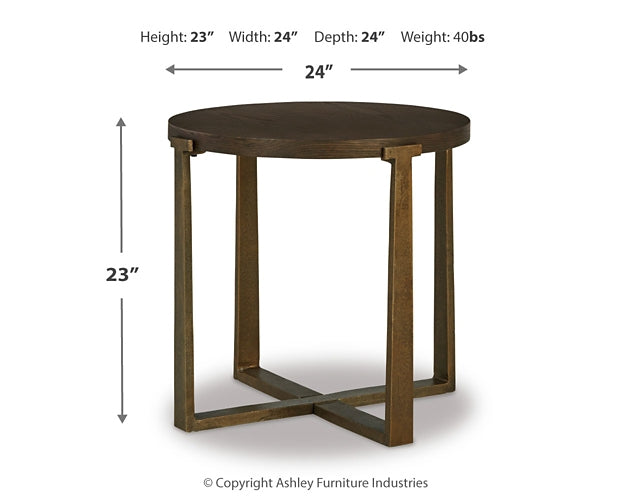 Balintmore Round End Table