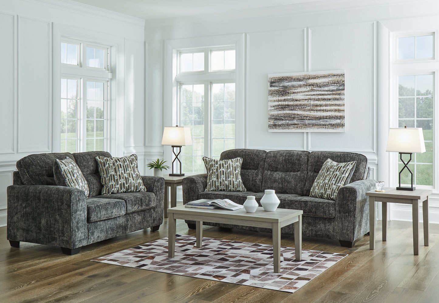 Lonoke Sofa and Loveseat