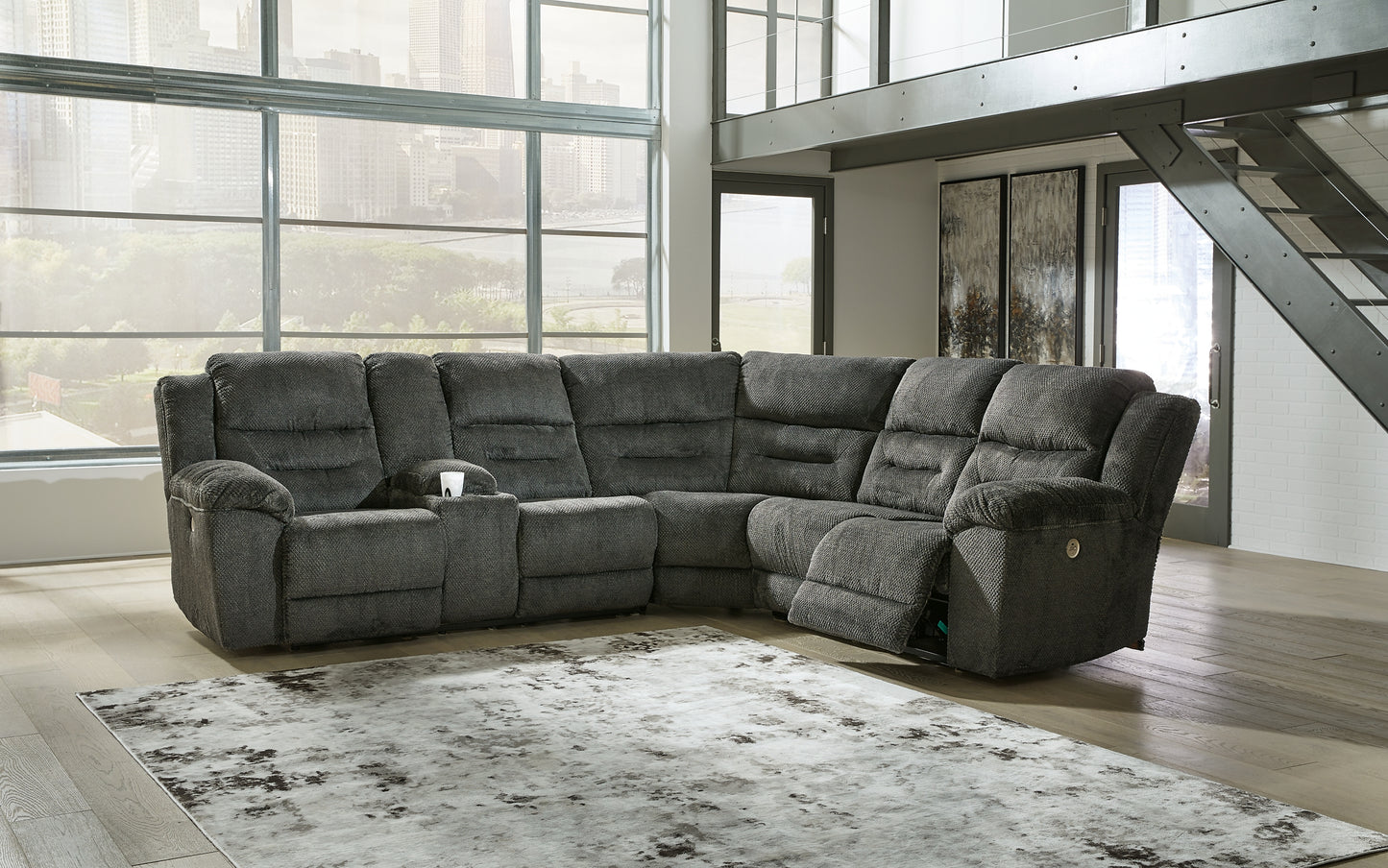 Nettington 3-Piece Power Reclining Sectional