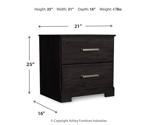 Belachime Twin Panel Bed with Mirrored Dresser and Nightstand