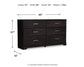 Belachime Twin Panel Bed with Dresser