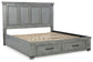 Russelyn California King Storage Bed with Mirrored Dresser, Chest and 2 Nightstands