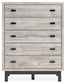 Vessalli Queen Panel Headboard with Mirrored Dresser and Chest