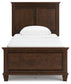 Danabrin Twin Panel Bed with Mirrored Dresser, Chest and Nightstand