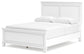 Fortman Queen Panel Bed with Mirrored Dresser and Chest