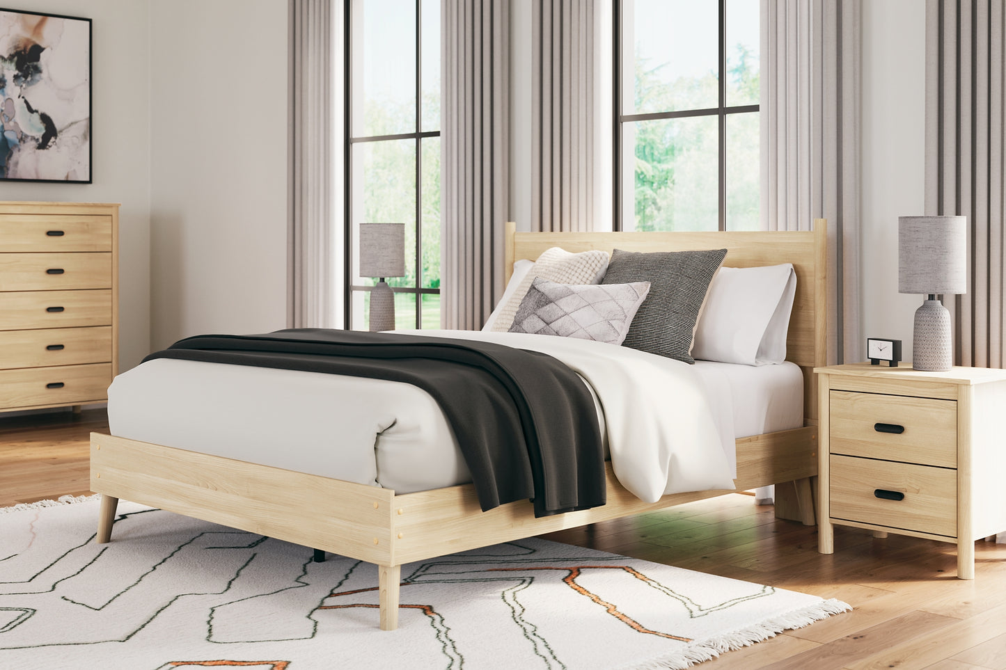 Cabinella  Platform Panel Bed